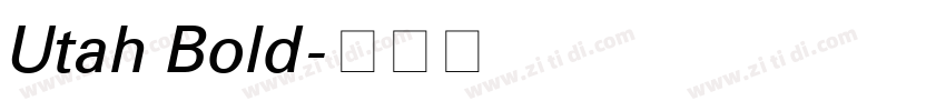 Utah Bold字体转换
